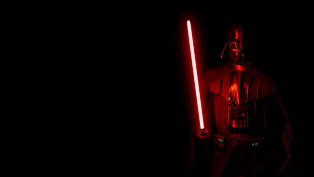 Darth Vader Cinematic Portrait Dark Desktop Wallpaper