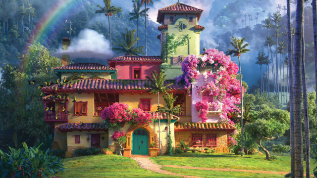 Vibrant Colonial Casita Landscape 4K Desktop Wallpaper