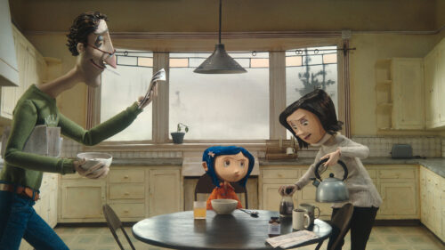 Coraline Family Breakfast Scene 4K Desktop Wallpaper
