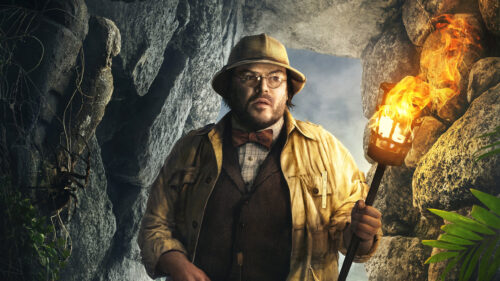 Jack Black Adventurer Cave Torch 4K Desktop Wallpaper