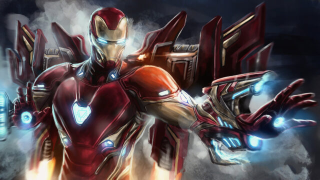Iron Man Mark 85 Combat Suit 4K Wallpaper
