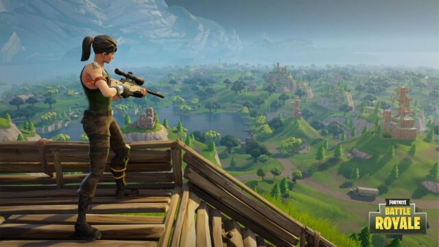 Fortnite Battle Royale Scenic Vantage Point PC Wallpaper
