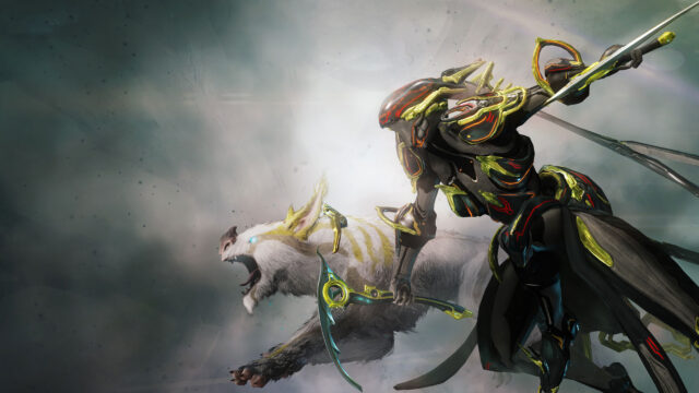 Digital Action Fantasy Warrior and Beast 4K Desktop Wallpaper
