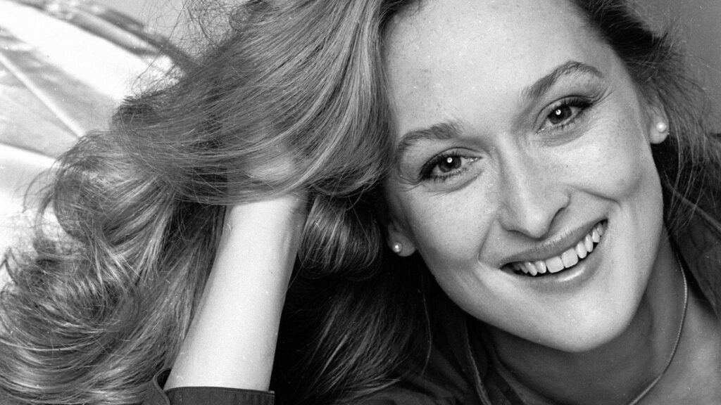 Portrait of Meryl Streep Desktop Wallpaper