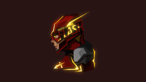 Minimalist Injustice 2 The Flash Profile Desktop Wallpaper
