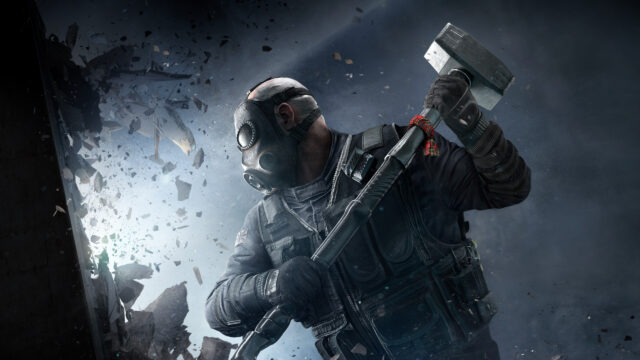 Sledge Breaking Wall Rainbow Six Siege 4K Desktop Wallpaper