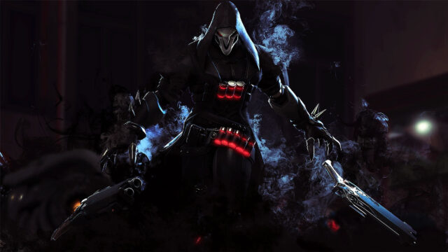 Dark Hooded Assassin with Dual Handguns 4K Desktop Wallpaper