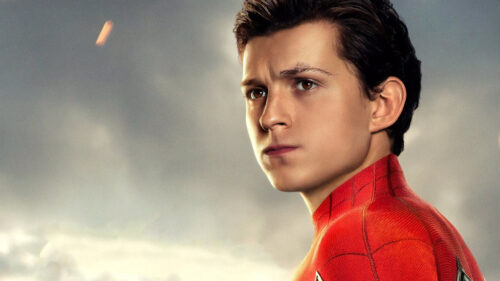 Tom Holland as Spider-Man Cinematic Portrait Desktop Wallpaper