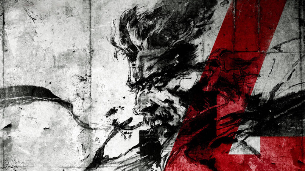 Stylized Old Snake Ink Art 4K Desktop Wallpaper
