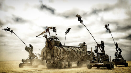 Post-Apocalyptic War Rig Cinematic Desktop Wallpaper