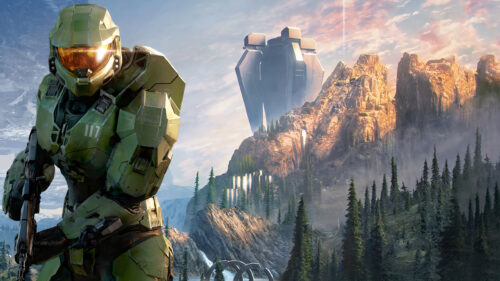 Master Chief Halo Infinite Landscape 4K Wallpaper