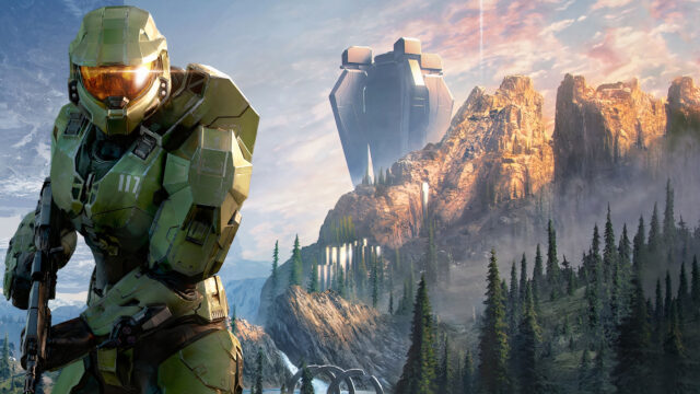 Master Chief Halo Infinite Landscape 4K Wallpaper