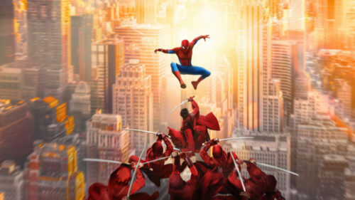 Spider-Man Versus The Hand Clan 4K Desktop Wallpaper