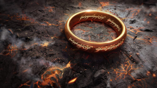 The One Ring in Mount Doom Desktop Wallpaper