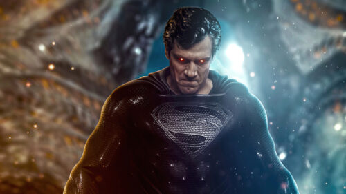 Henry Cavill in Black Suit Superman Desktop Wallpaper