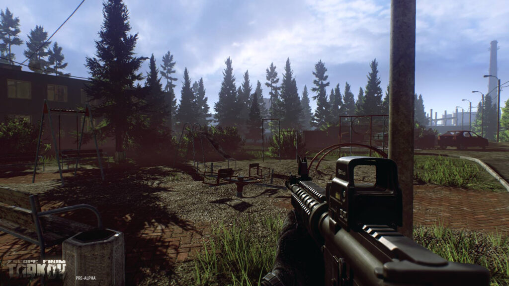 First-Person Shooter Video Game Scene 4K Wallpaper