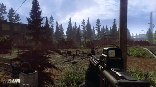 First-Person Shooter Video Game Scene 4K Wallpaper