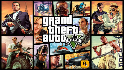 Grand Theft Auto V Official Collage Desktop Wallpaper