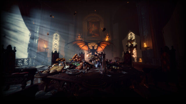 Dark Gothic Vampire Banquet Fantasy Desktop Wallpaper