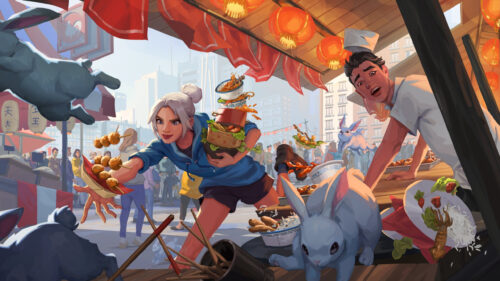Jett Food Chaos Anime Style Desktop Wallpaper