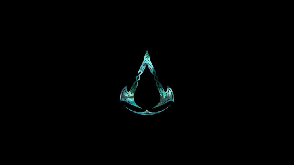 Assassin's Creed Valhalla Viking Logo 4K Desktop Wallpaper