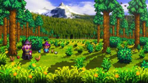 Whimsical Forest Adventurers Desktop Wallpaper