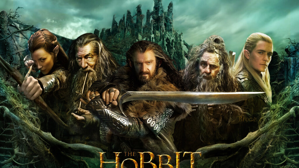 The Hobbit Movie Cast Fantasy Adventure 4K Desktop Wallpaper
