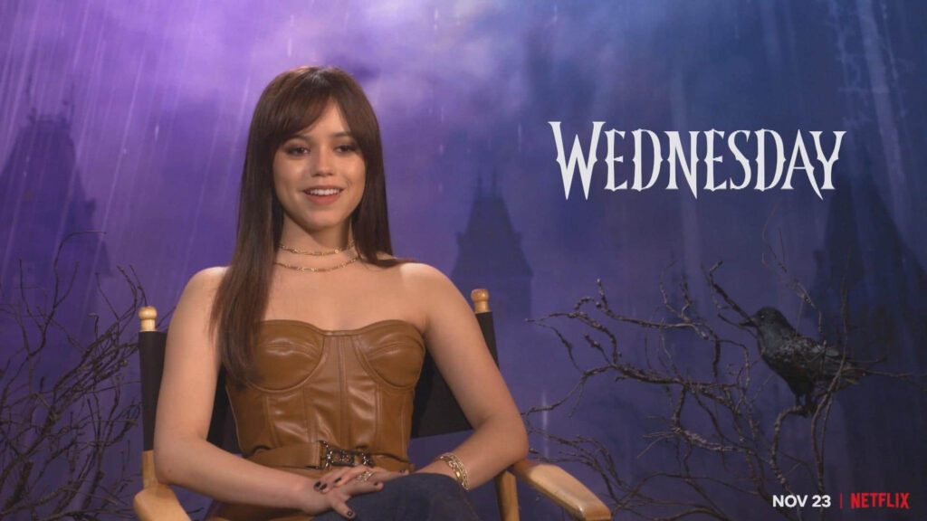 Jenna Ortega in Wednesday Promotional Shot Desktop Wallpaper
