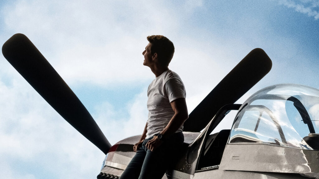Tom Cruise Beside Vintage Aircraft 4K Desktop Wallpaper