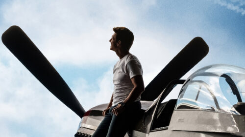 Tom Cruise Beside Vintage Aircraft 4K Desktop Wallpaper