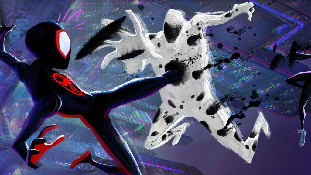 Spider-Man and The Spot Action Desktop Wallpaper