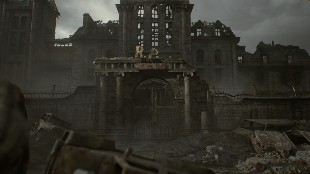 Ruined Raccoon City Police Station Desktop Wallpaper