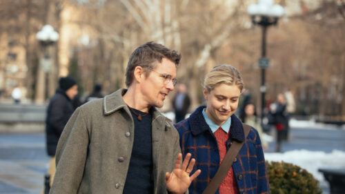 Ethan Hawke and Greta Gerwig in Maggie’s Plan Desktop Wallpaper