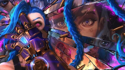 Jinx Arcane Shattered Mirror 4K Desktop Wallpaper