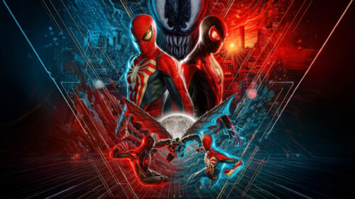 Marvel’s Spider-Man 2 Dual Heroes and Venom 4K Desktop Wallpaper
