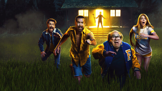 The Gang Runs From a Slasher Desktop Wallpaper