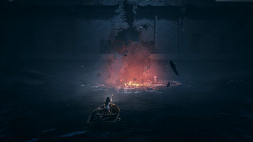 Dark Fantasy Boat Scene 4K Desktop Wallpaper