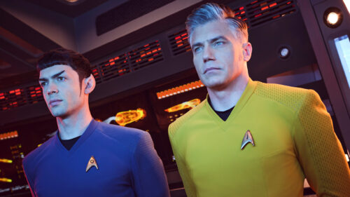 Ethan Peck and Anson Mount Star Trek Strange New Worlds Desktop Wallpaper