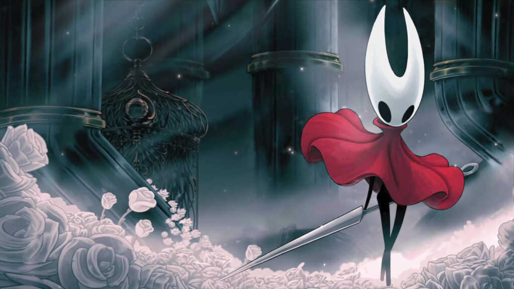Hornet from Hollow Knight Silksong Aesthetic Desktop Wallpaper
