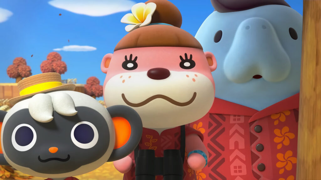 Lottie and Wardell from Animal Crossing Desktop Wallpaper