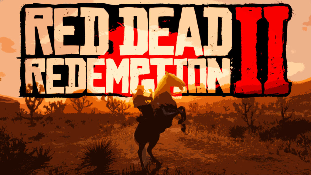 Red Dead Redemption 2 Silhouette Horse Desktop Wallpaper