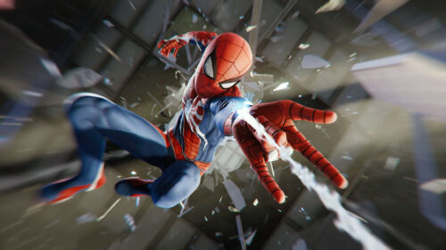 Spider-Man Action Scene High Quality Desktop Wallpaper