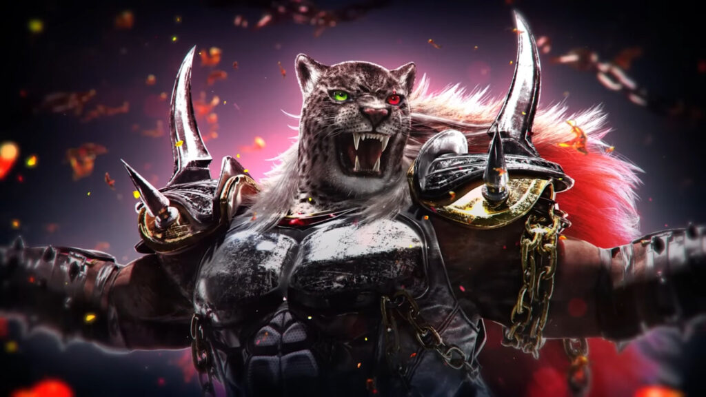 King from Tekken 8 Menacing Warrior Fantasy Desktop Wallpaper