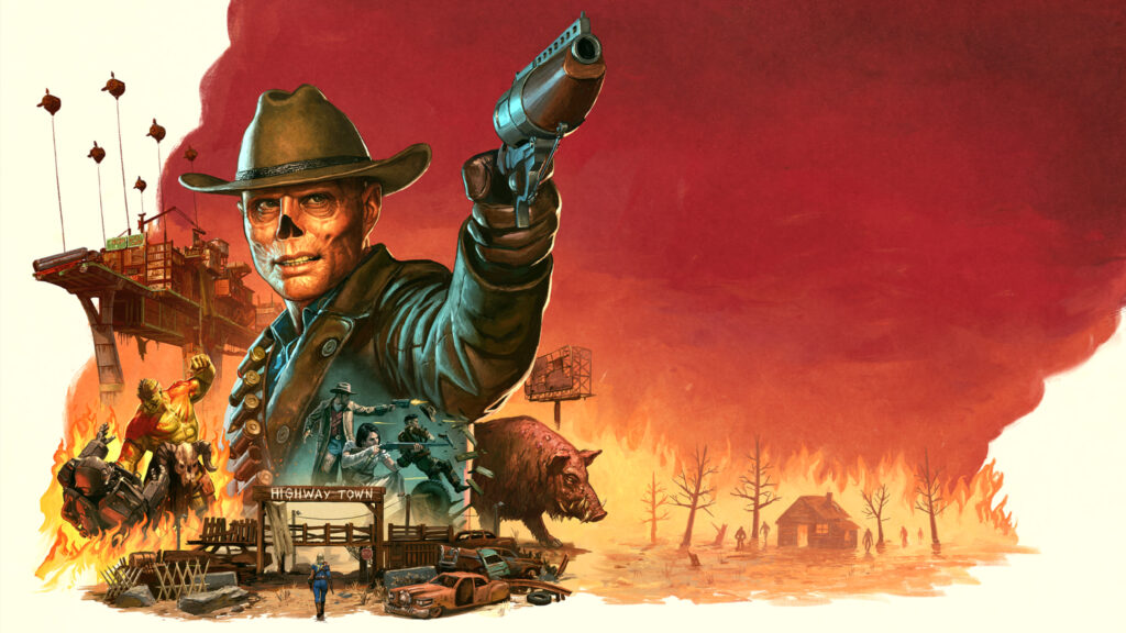 Fallout TV Series Ghoul Themed Post-Apocalyptic 4K Wallpaper
