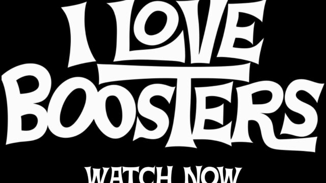 I Love Boosters Minimalist Typography Desktop Wallpaper