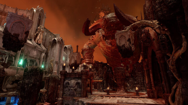 Icon of Sin Hellscape Doom Eternal 4K Desktop Wallpaper