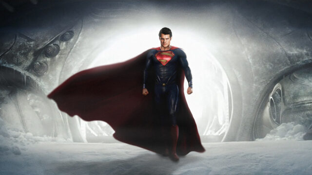 Henry Cavill as Superman in Fortress of Solitude 4K Wallpaper