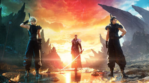 Final Fantasy VII Rebirth Characters Standing Desktop Wallpaper