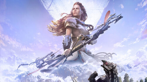 Aloy from Horizon Zero Dawn Snowy Mountain 4K Wallpaper