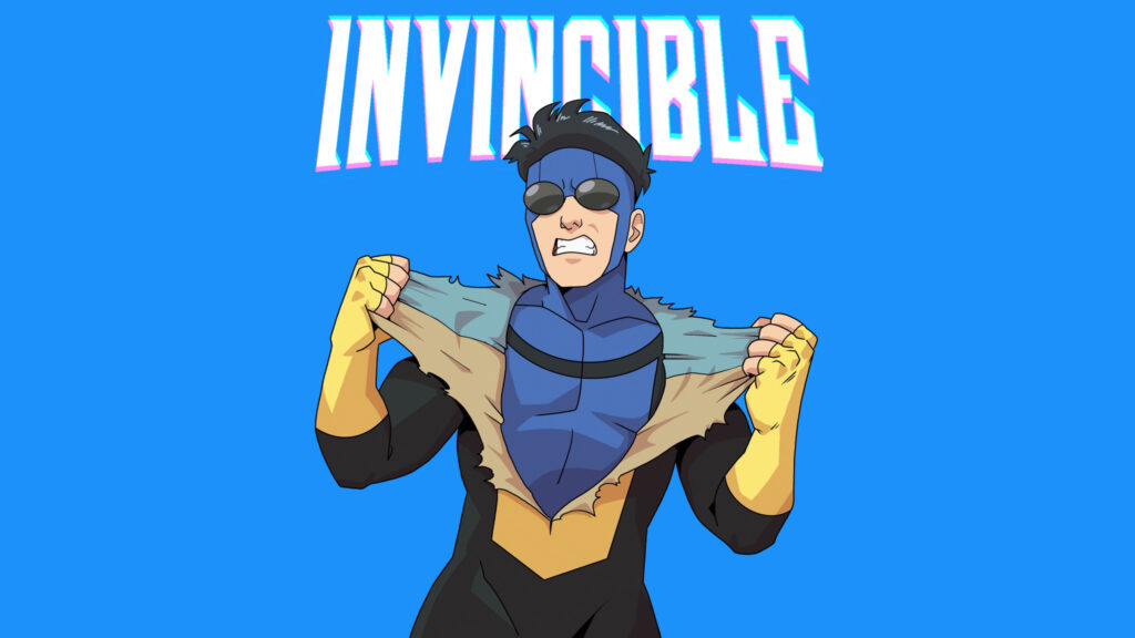 Invincible Mark Grayson Tearing Shirt Desktop Wallpaper